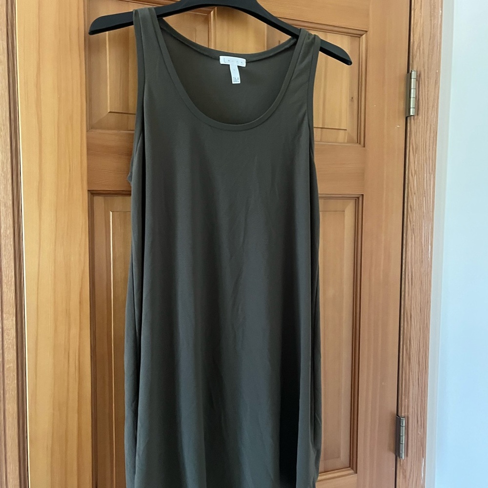 Leith Dark Olive Tank Top